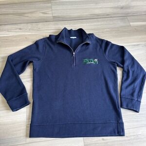 Men's Rolex 24 Daytona Pullover Sz L Navy Blue Made In Italy Cotton Cashmere